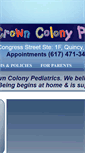 Mobile Screenshot of crowncolonypediatrics.com
